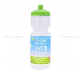 BIODORA-Biomuanyag-kulacs-(sportpalack)-zarhato-csoros-kupakkal-feher-zold-szinben---500-ml