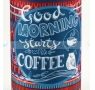 DORAS Kávés és teás üvegkulacs (üvegpalack), kifordítható neoprén huzattal, egykezes kupakkal - 380 ml