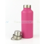 DORAS Retro termosz mozgatható füllel - Rozsdamentes acél - Rózsaszín - 500 ml