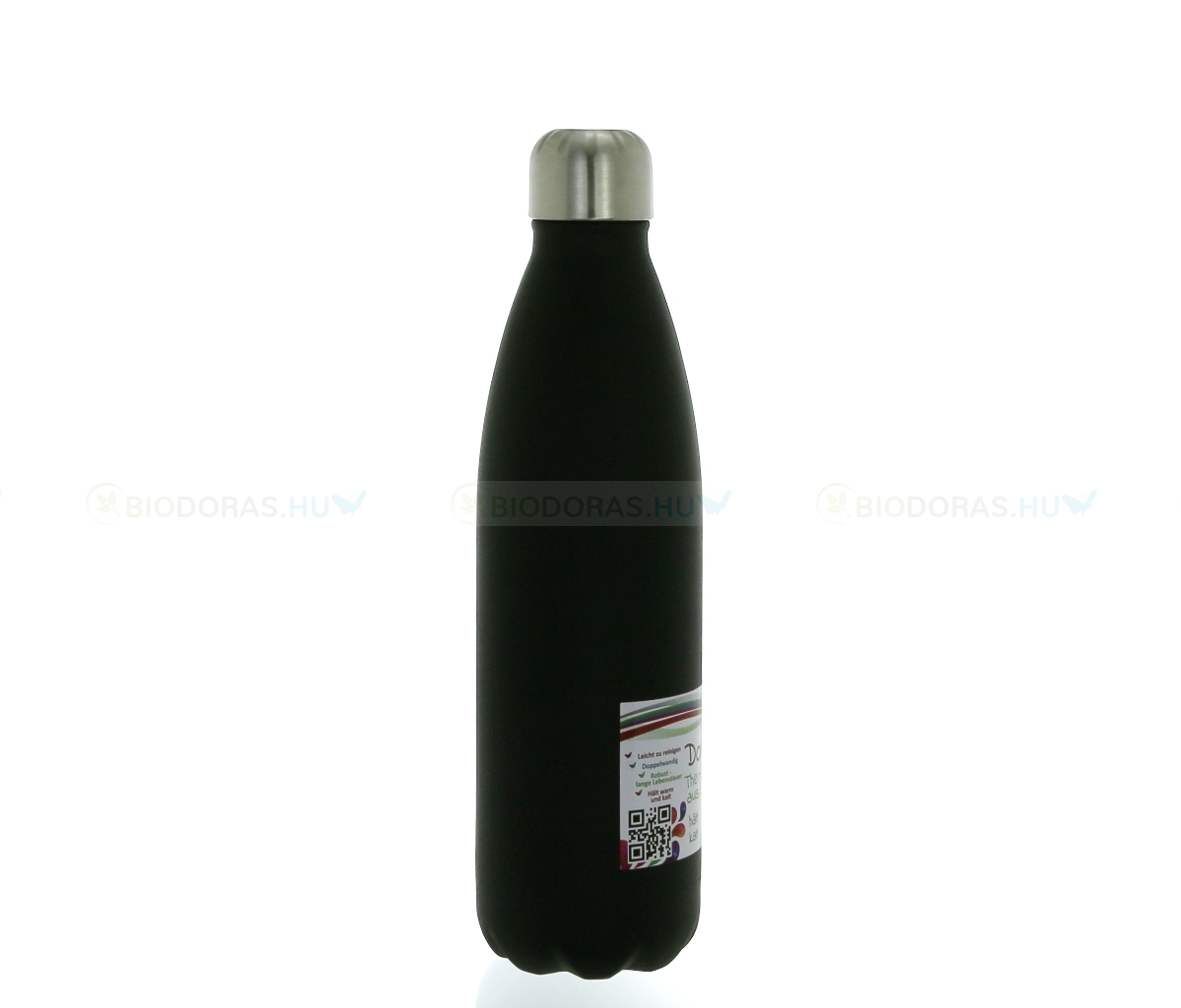 DORAS Termosz - Rozsdamentes acél - Fekete - 500 ml