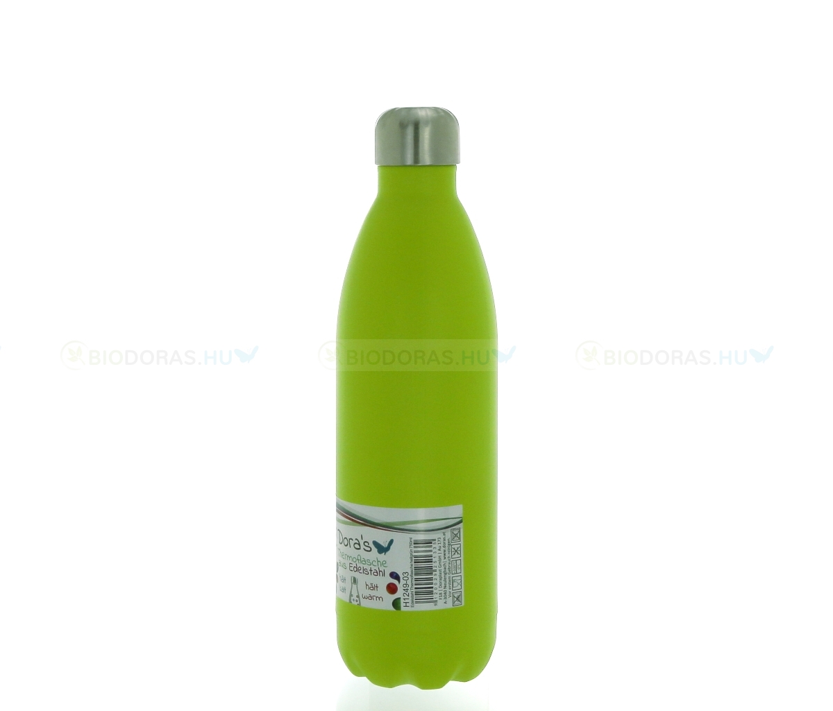 DORAS Termosz - Rozsdamentes acél - Neonzöld - 750 ml