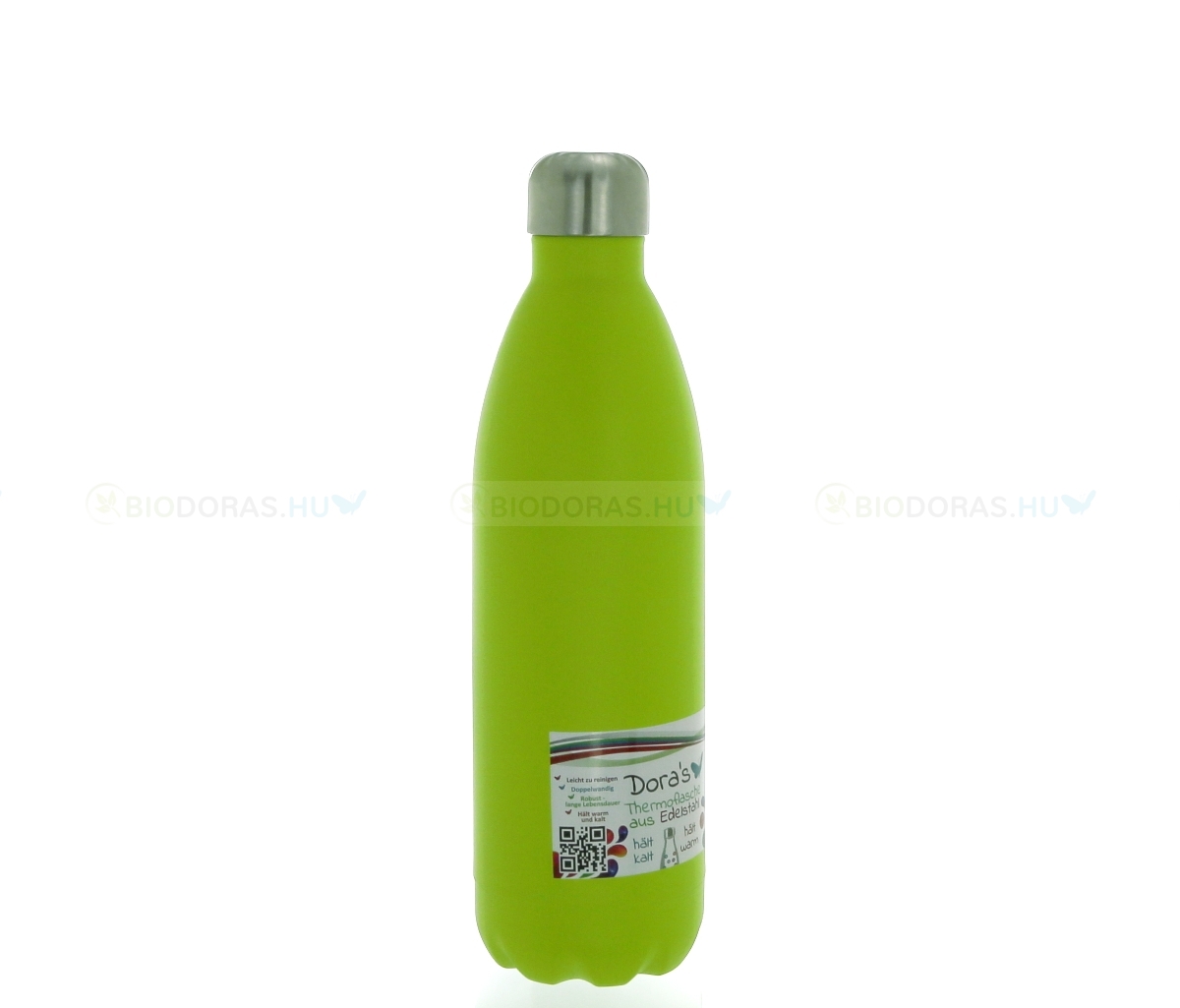 DORAS Termosz - Rozsdamentes acél - Neonzöld - 750 ml