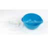 BIODORA Bioműanyag ételtároló doboz kék színben, szilikonos műanyag tetővel - 1000 ml