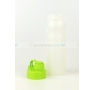BIODORA Bioműanyag kulacs (sportpalack) visszazárható kupakkal, fehér-neonzöld színben - 500 ml