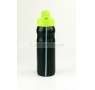 BIODORA Bioműanyag sport shaker (kulacs) visszazárható kupakkal, keverő labdával, fekete-neonzöld színben - 500 ml
