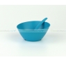 BIODORA Bioműanyag gyerek étkező szett kék színben (2 db mélytányér+1 db kanál)