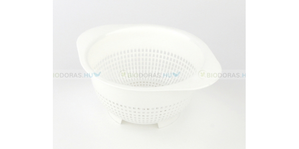 BIODORA Bioműanyag tésztaszűrő, fehér színben - 21,6 cm