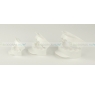 BIODORA Bioműanyag ravioli készítő szett (3db), fehér színben - Átmérő: 6 cm, 8 cm, 10 cm