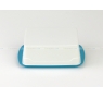 BIODORA Bioműanyag vajtartó doboz fehér színben kék színű tálcával - 13,9 x 9,2 x 4,9 cm