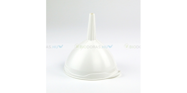 BIODORA Bioműanyag tölcsér, fehér színben - 12 cm