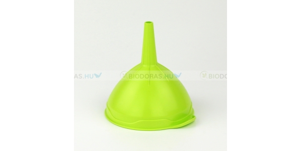 BIODORA Bioműanyag tölcsér, neonzöld színben - 12 cm