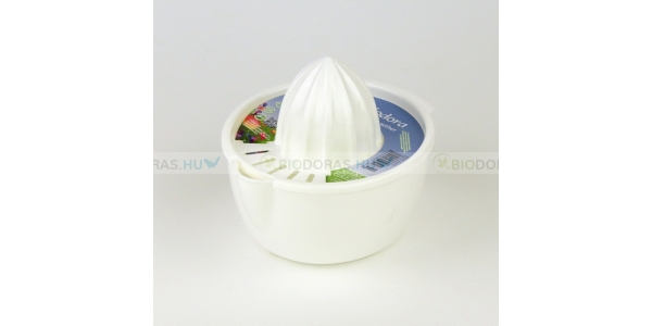 BIODORA Bioműanyag gyümölcsfacsaró, fehér színben - 14 x 11,4 x 10,5 cm