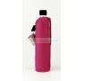 DORAS Üvegkulacs (üvegpalack) rózsaszín neoprén huzattal - 500 ml