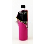 DORAS Üvegkulacs (üvegpalack) rózsaszín neoprén huzattal - 500 ml