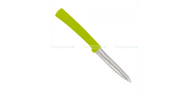 BIODORA Bioműanyag paradicsom kés, neonzöld színű - 19,5 x 1,6 cm