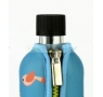 DORAS Üvegkulacs (üvegpalack) világoskék színű, bagoly mintás neoprén huzattal - 500 ml