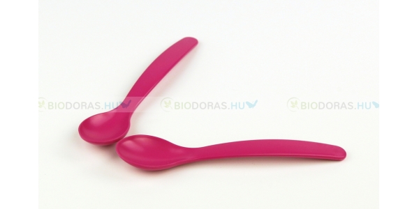 BIODORA Bioműanyag gyerek kiskanál szett (4 db), magenta színben