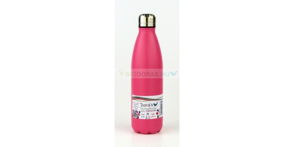 DORAS Termosz - Rozsdamentes acél - Rózsaszín - 750 ml