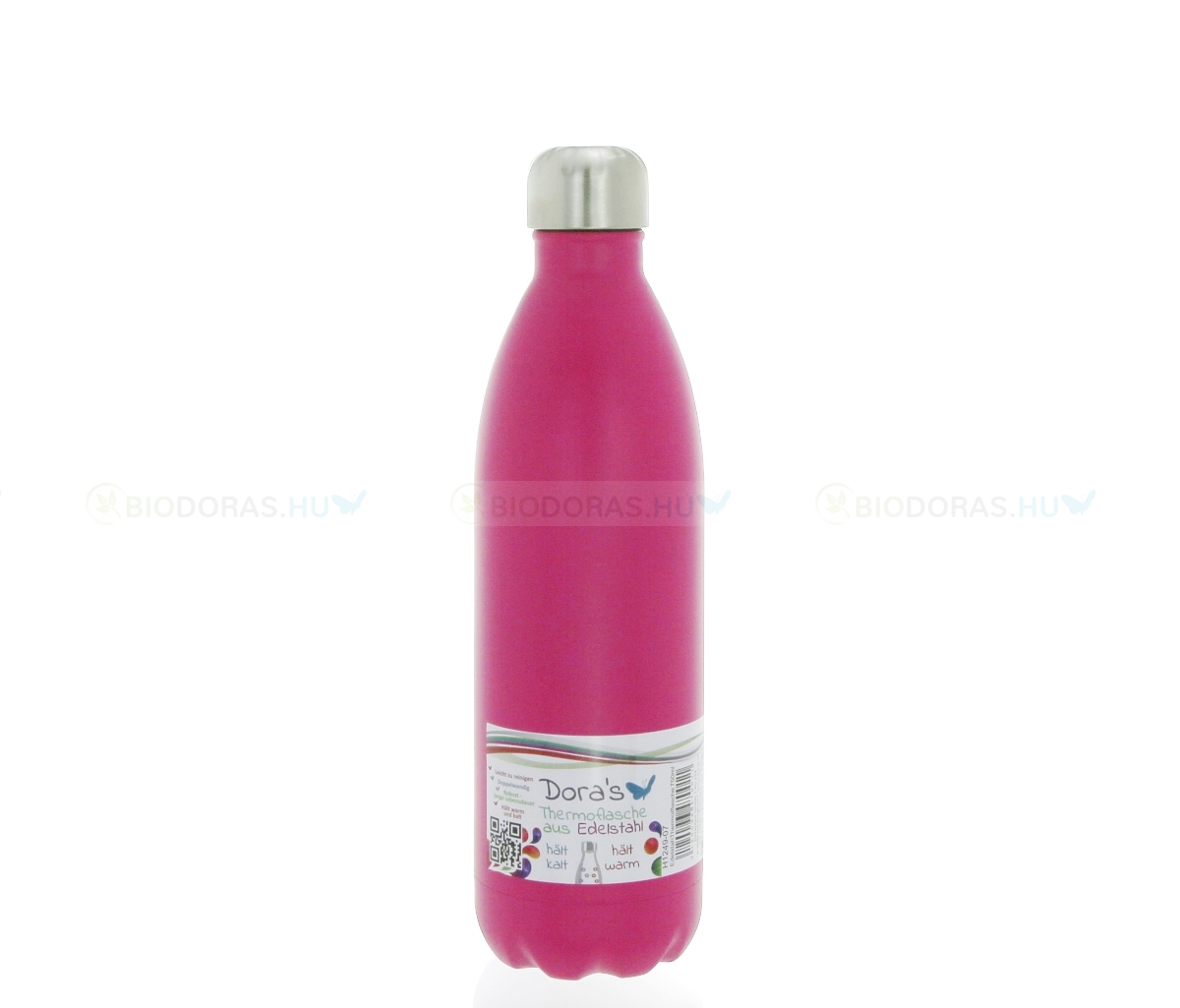 DORAS Termosz - Rozsdamentes acél - Rózsaszín - 750 ml