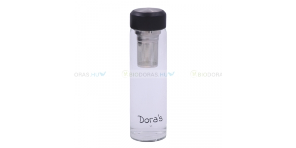 DORAS Kávés és teás üvegkulacs szűrővel - 500 ml - Pót üveg