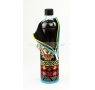DORAS Üvegkulacs (üvegpalack) fekete alapon, színes ethno mintás neoprén huzattal - 500 ml