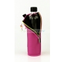 DORAS Üvegkulacs (üvegpalack) rózsaszín színű neoprén huzattal - 350 ml