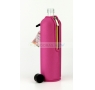 DORAS Üvegkulacs (üvegpalack) rózsaszín színű neoprén huzattal - 700 ml