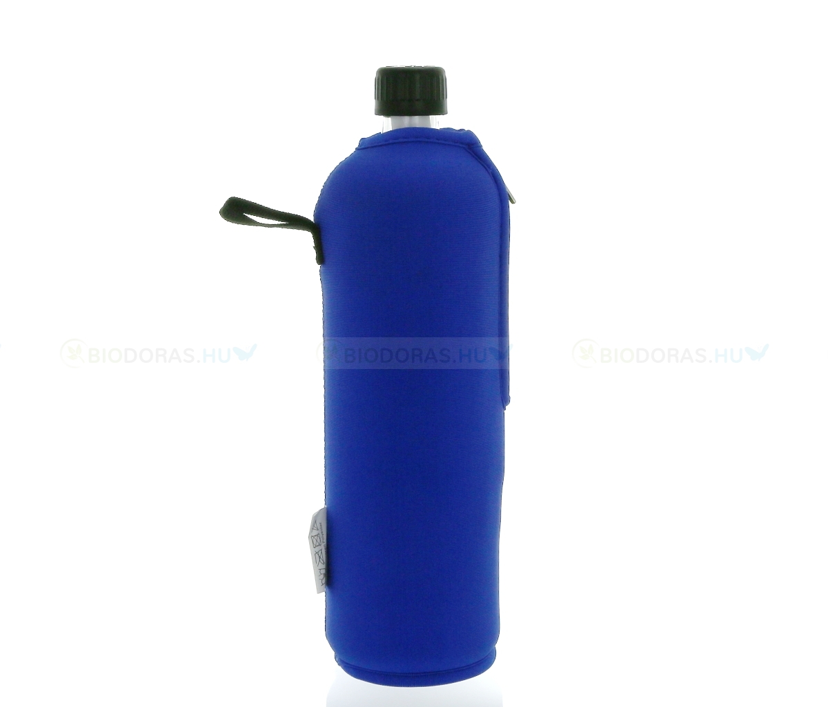 DORAS Üvegkulacs (üvegpalack) sötétkék színű neoprén huzattal - 700 ml