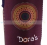 DORAS Neoprén huzat - Lila alapon, mandala mintával (500 ml-es üvegkulacshoz)