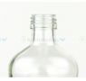 DORAS Átlátszó üvegkulacs, megerősített műanyag kupakkal - 700 ml